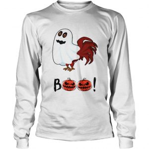 Chicken Boo Halloween longsleeve tee