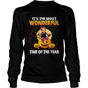 Chucky Its the most wonderful time of the year longsleeve tee