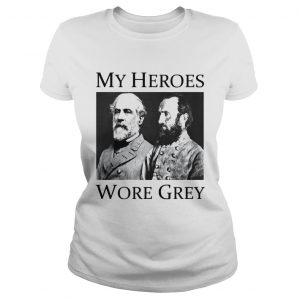 Confederate Generals My Heroes Wore Grey ladies tee