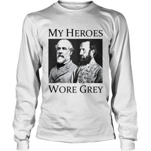 Confederate Generals My Heroes Wore Grey longsleeve tee