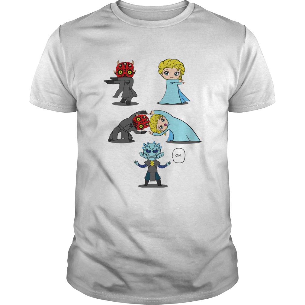 Darth Maul Fusions Elsa Night King shirt