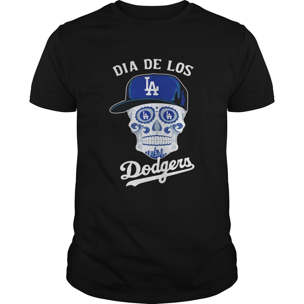 Dia De Los Dodger halloween sugar skull shirt