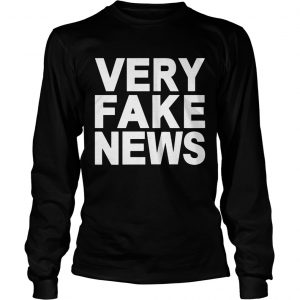 Donald Trump Jr Very Fake News longsleeve tee