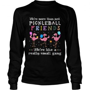 Flamingos were more than just pickleball Friends were like a really small gang longsleeve tee