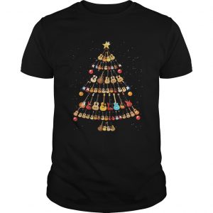 Guitar lovers Christmas tree unisex