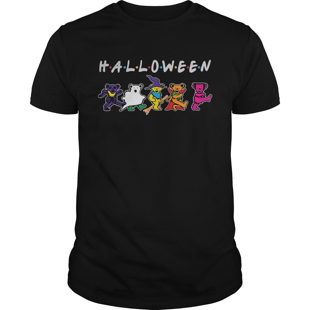 Halloween friends grateful dead bear dancing shirt