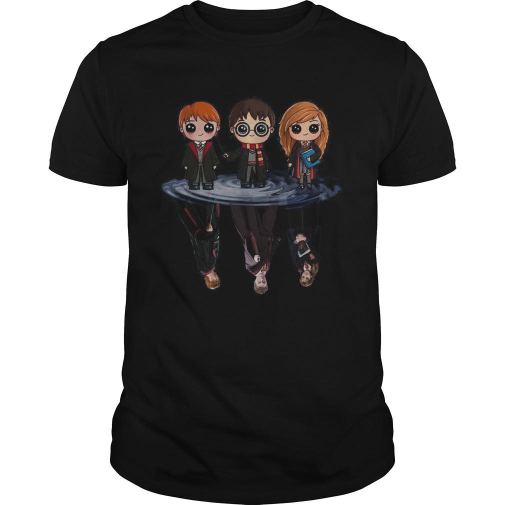 Harry Potter characters chibi water mirror reflection shirt