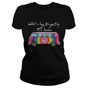 Hippie bus what a long strange trip its been ladfies tee