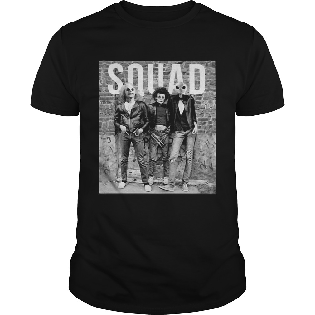 Horror movie characters squad shirt