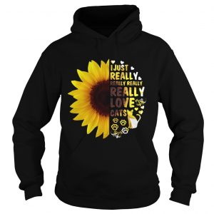 I Just Really Really Love Cats Sunflower Women hoodie