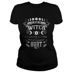 I am a witch I can fix stupid but its gonna hurt ladies tee