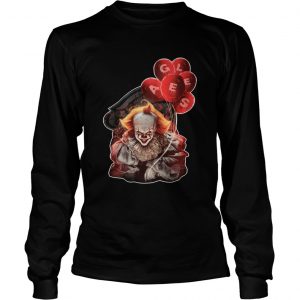 It Pennywise holding balloon Eagles Philadelphia longsleeve tee