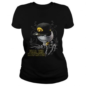 Jack Skellington Fear The Hawkeyes ladies tee