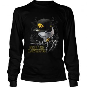 Jack Skellington Fear The Hawkeyes longsleeve tee