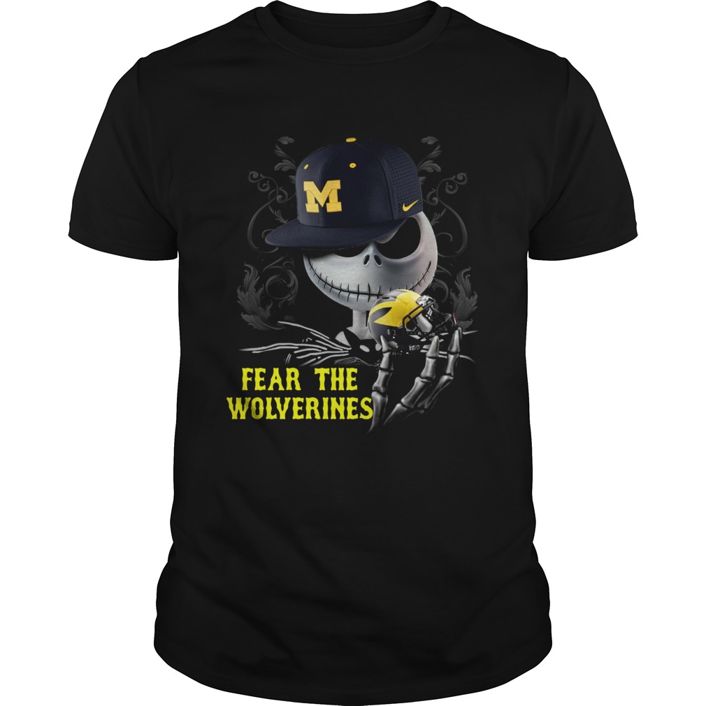 Jack Skellington Fear The Wolverines Shirt