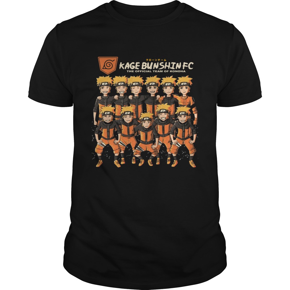 Kage Bunshin FC the official team of Konoha Naruto shirt