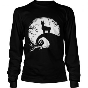 Llamas and Moon Halloween Costume longsleeve tee