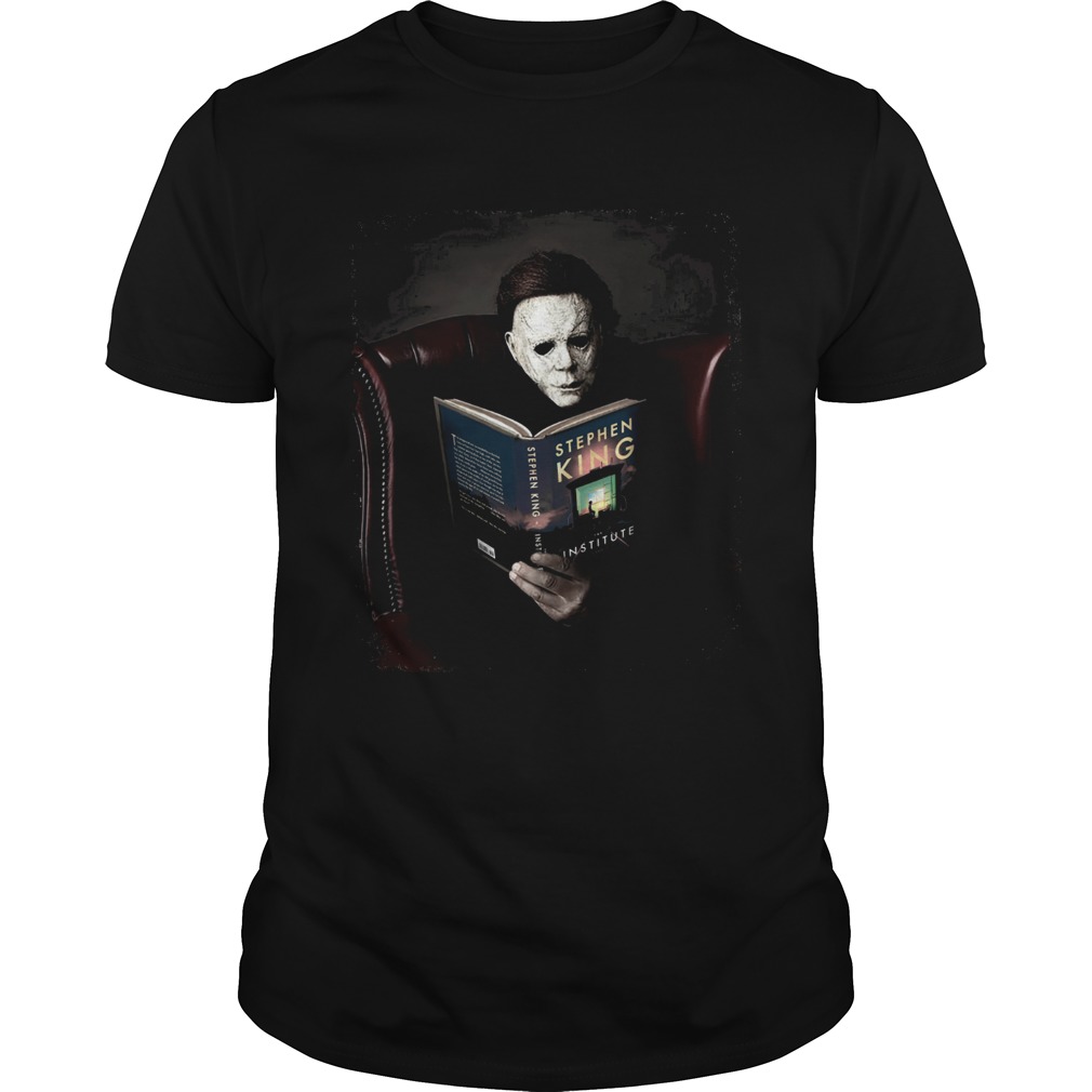 Michael Myers redding book Stephen King shirt