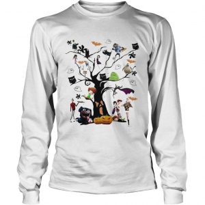 Owl tree Halloween longsleeve tee