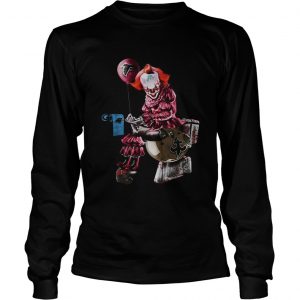 Pennywise IT Atlanta Falcons toilet longsleeve tee