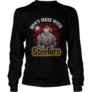 Pennywise IT Dont mess with Steelers longsleeve tee