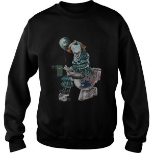 Pennywise Miami Dolphins New York Jets and New England Patriots toilet sweatshirt