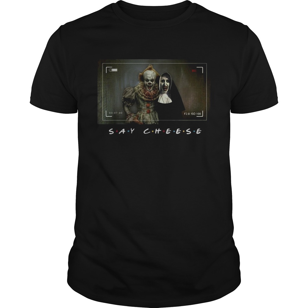 Pennywise and Valak say cheese photo shirt