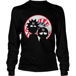 Rick and Morty New York Yankees baseball longsleeve tee