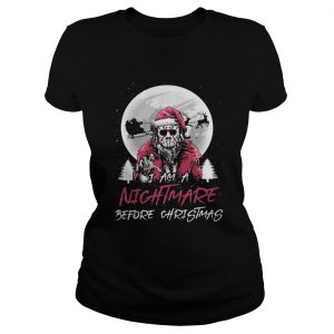 Santa Jason Vorhees I ams nightmare before christmas ladies tee