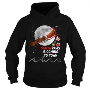 Santa Paws is coming to town hoodie