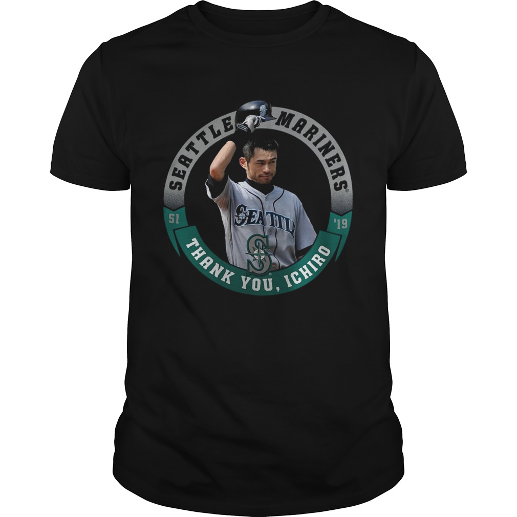 Seattle Mariners Majestic Thank You Ichiro Suzuki shirt