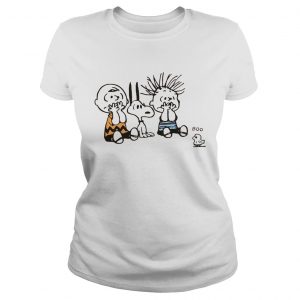 Snoopy and Charlie Brown boo ghost ladies tee