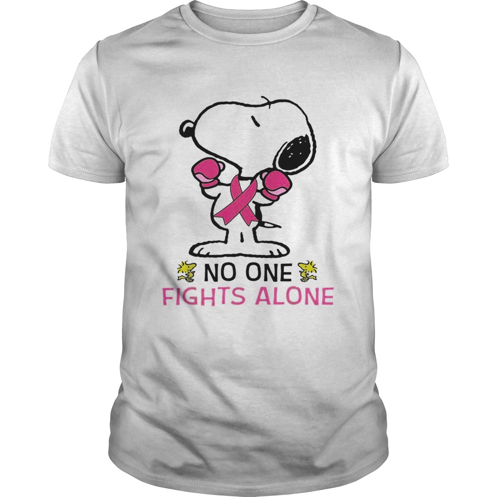 Snoopy no one fights alone shirt