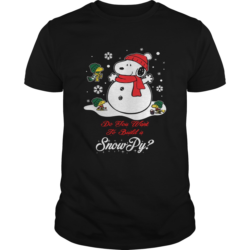 Snowman Snoopy Snowpy Christmas shirt