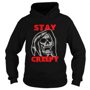 Stay Creepy skull hoodie