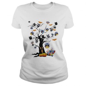 Stitch tree Halloween ladies tee