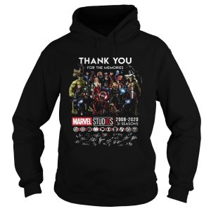 Thank you for the memories Marvel Studio all super heroes signed hoodie