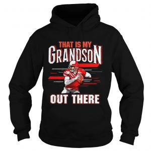 That is my grandson out there football hoodie