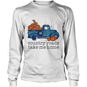 Truck pumpkin Country roads take me home longsleeve tee