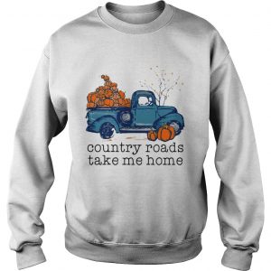 Truck pumpkin Country roads take me home sweatshirt