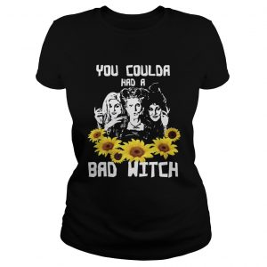 You coulda had a bad witch Hocus Pocus sunflowers ladies tee