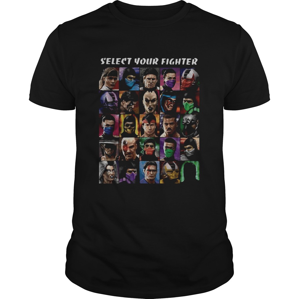 Mortal Kombat Select Your Fighter shirt