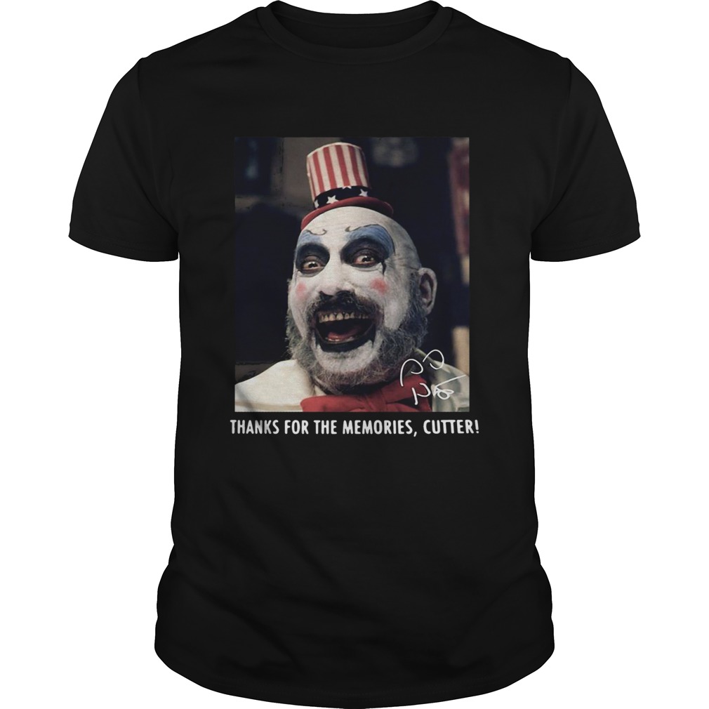 Sid Haig thanks for the memories cutter signature shirt