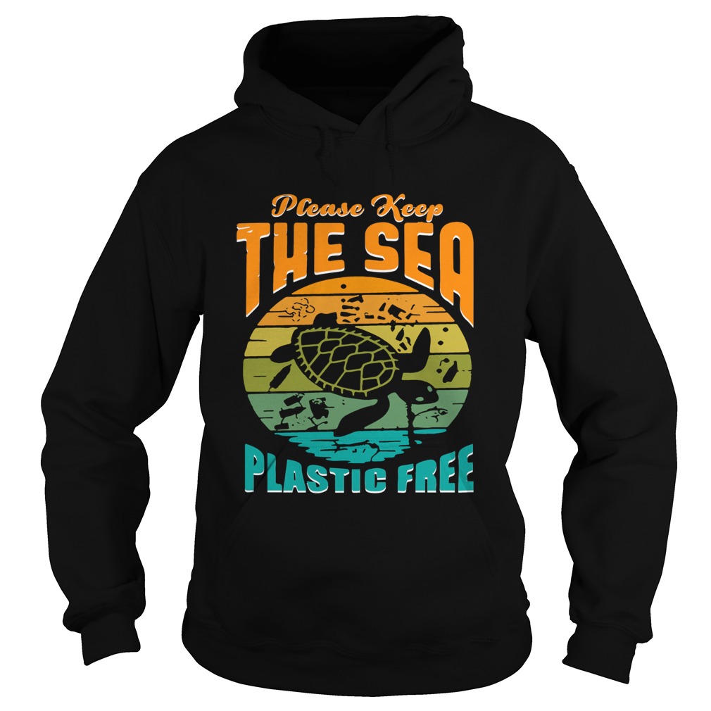 Turtle please keep the sea plastic free vintage shirt