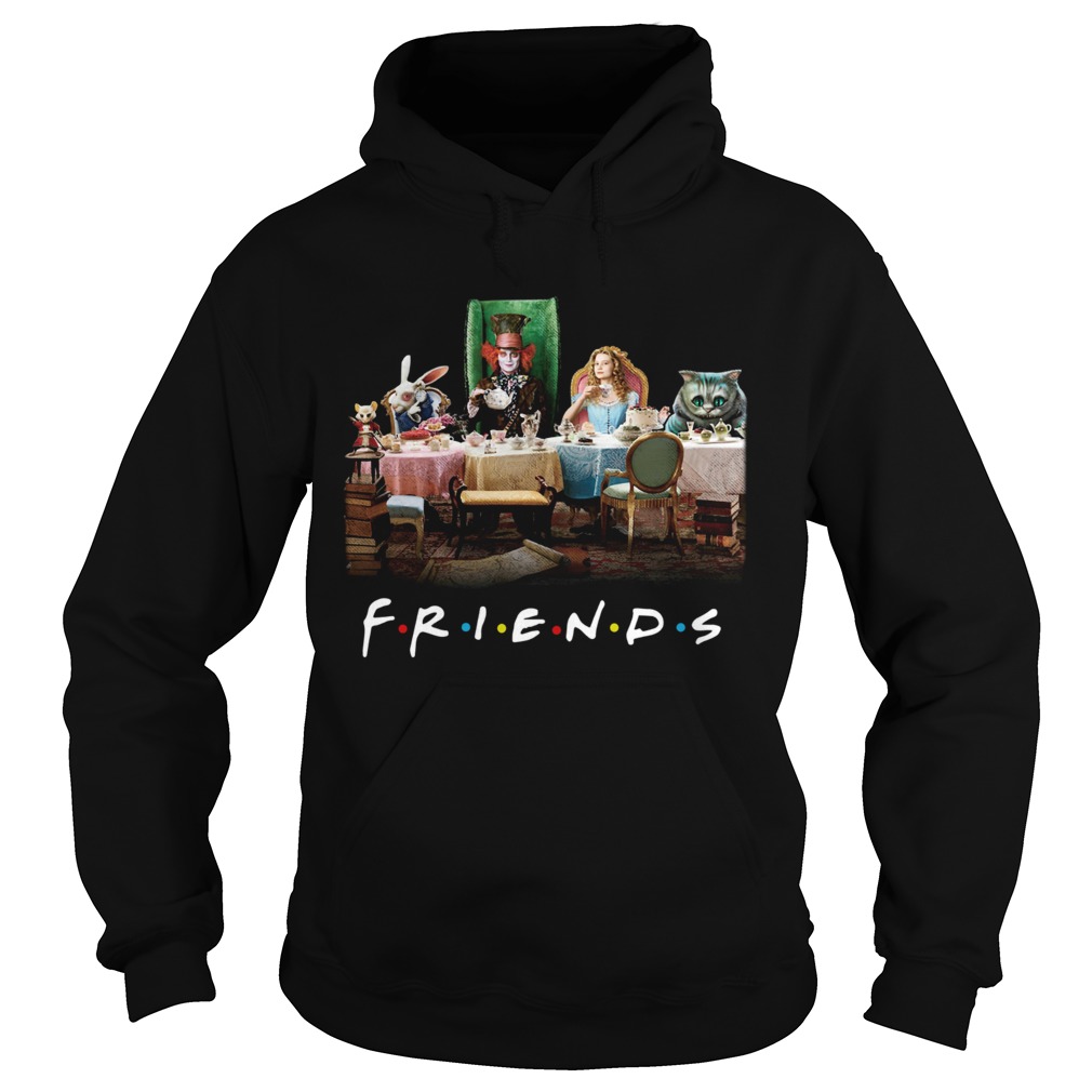 Friends Alice In Wonderland Tim Burton shirt