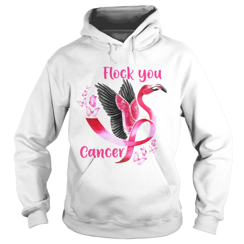 Flock You Cancer Flamingo Breast Cancer Awareness T-Shirt