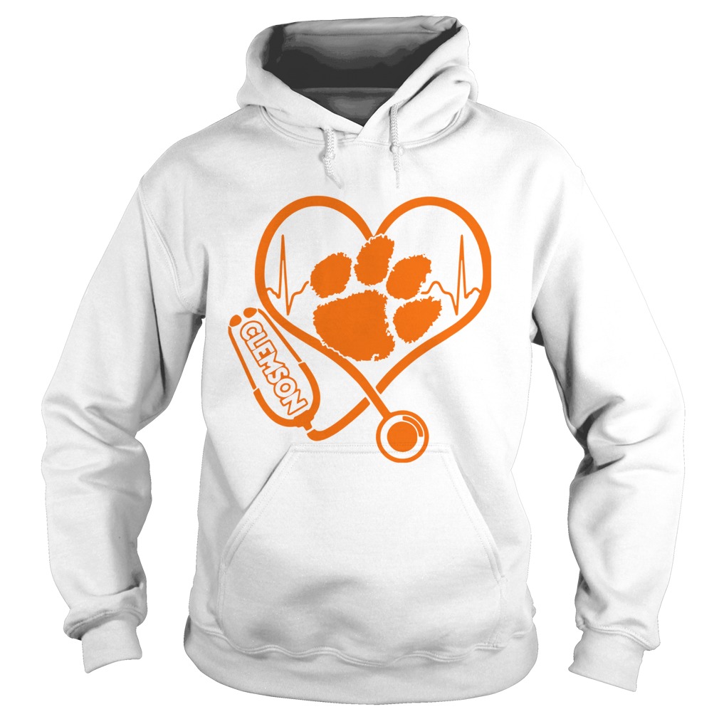 Heartbeat Nurse love Clemson Tigers shirt