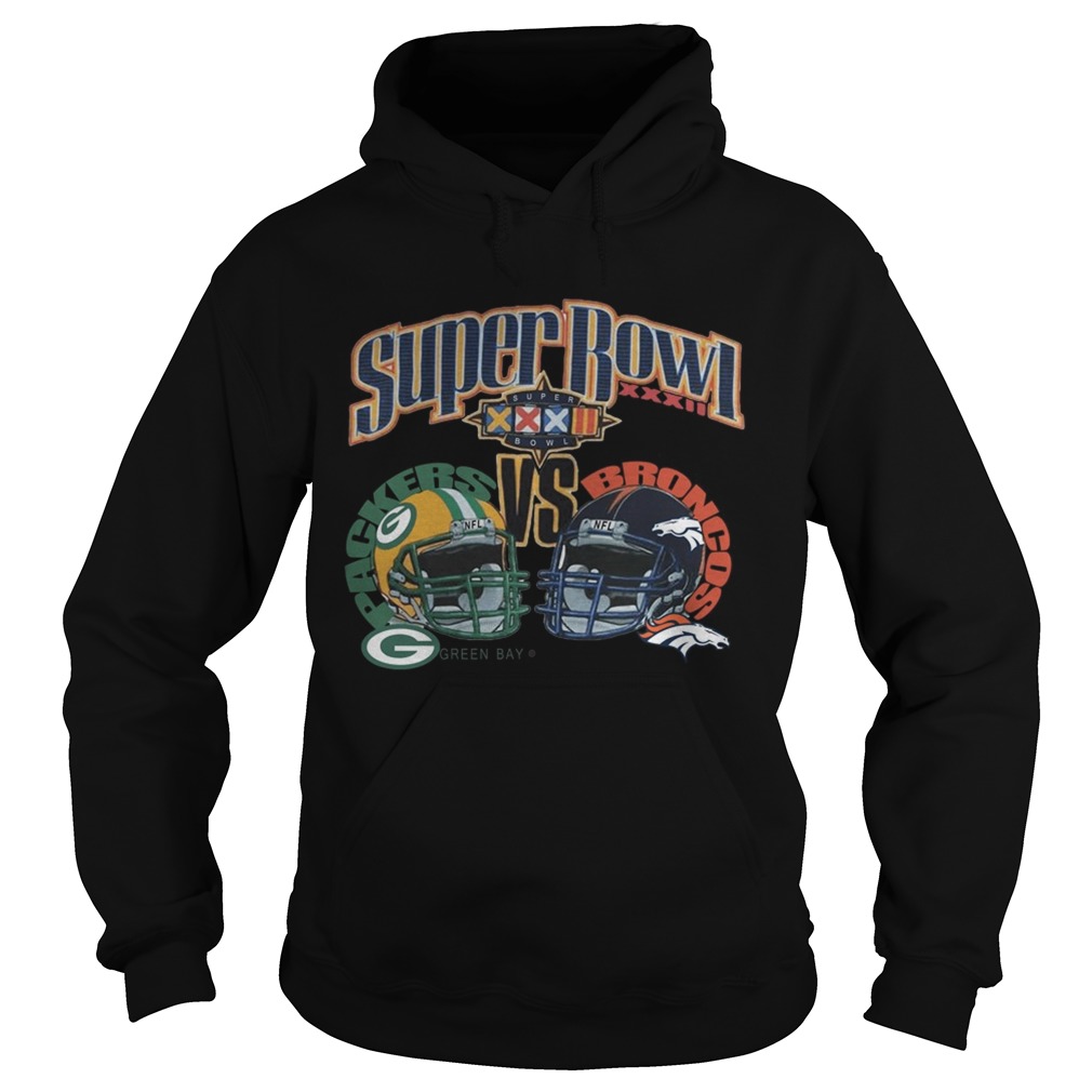 NFL Super Bowl XXXII Sunday January 25 1998 San Diego California Green Bay Packers Vs Broncos Denver Shirt