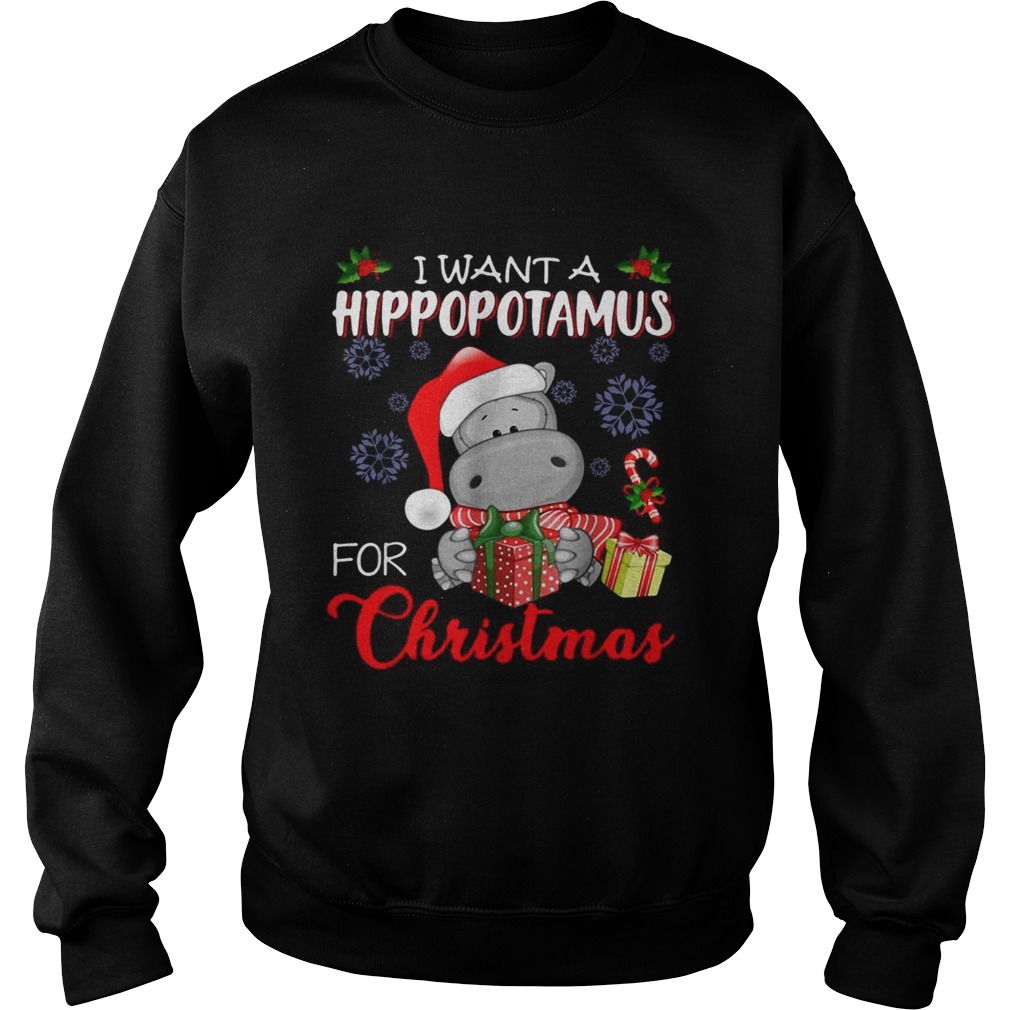 I want a Hippopotamus for Christmas shirt