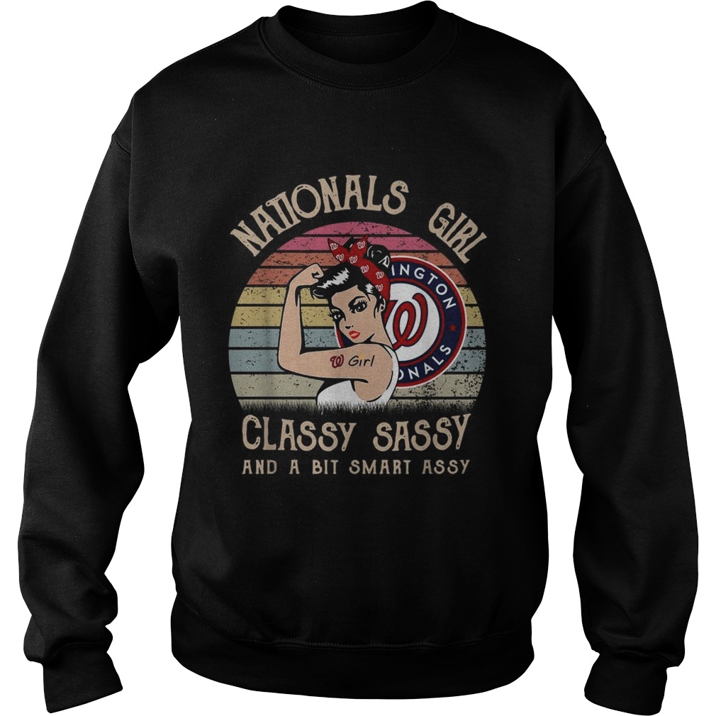 Washington Nationals girl classy sassy and a bit smart assy vintage shirt